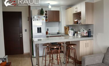 Se arrienda departamento equipado con estacionamiento, Parque Krahmer