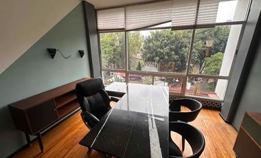 Oficina amueblada a 2 cuadras de Reforma-Insurgentes/Despacho-Consultorio/ No pague rentas con mantenimientos altos en corporativos.