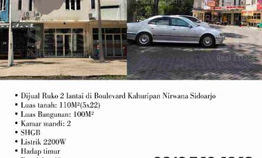 Ruko dijual di Kahuripan Nirwana, Sidoarjo, Buduran, Sidoarjo, Jawa Timur