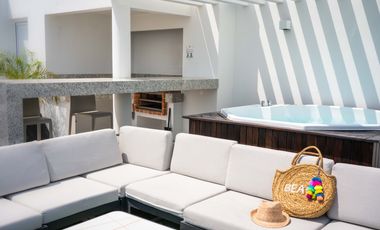Renta Residencial en La Ceiba Mayakoba: 2 Rec. con Pádel, Gym y Rooftop (Disponible 15/07)