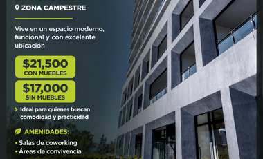Departamento tipo Loft en Renta en Binen