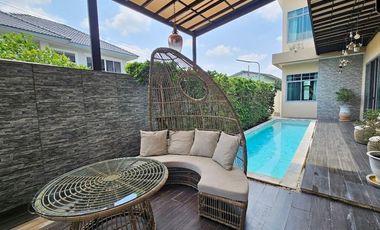 For Sale/Rent: Detached house with private pool in the Ratchaphruek area, opposite Central WestVille ✨✨ Fully Furnished / Ready to Move In ✨ Near Inte