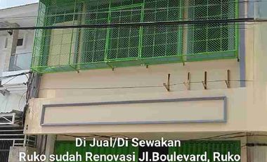 Di Jual/Di Sewakan Ruko 3 1/2 lt, komp.Ruko Jastic, Boulevard, Panakukang Mas