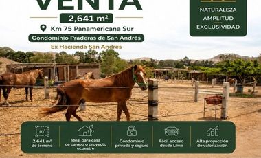 Venta de Terreno 2,641 m² en Condominio Privado – Ex Hacienda San Andrés