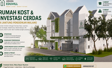 Rumah Kost Area Merjosari Cuma 5 Menit Dari Kampus UIN Malang