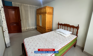 Departamento Amoblado En 2Do Piso En Alquiler - Urb. El Bosque (Ica)