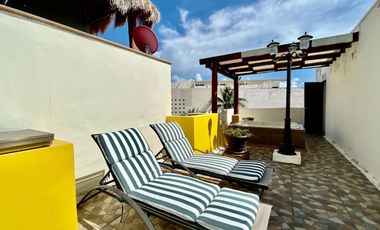 Penthouse de 3 Recámaras en Venta y Renta | Alizes Condominios | Terraza Privada, Jacuzzi y Alberca