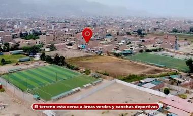 Venta de terreno en Carabayllo Parque Zonal con Universitaria 120m2