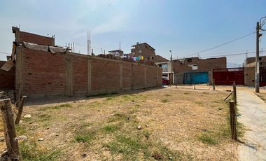 Venta de terreno en Carabayllo Parque Zonal con Universitaria 120m2