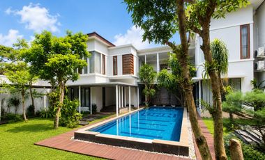 DIJUAL CEPAT MURAH RUMAH MEWAH PRIVATE POOL DI KOMPLEK ELIT VILLA CINERE MAS