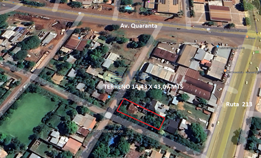 CASA EN VENTA EN ESQUINA - GRAN LOTE- Z/AV. QUARANTA Y RUTA 213