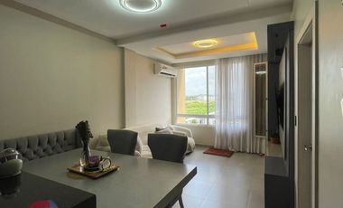Departamento Semi Amoblado en Venta en San Bernardo III Samborondón | 2 Habitaciones Frente al Área Social