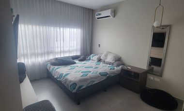 Departamento Semi Amoblado en Venta en San Bernardo III Samborondón | 2 Habitaciones Frente al Área Social