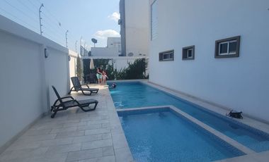 Departamento Semi Amoblado en Venta en San Bernardo III Samborondón | 2 Habitaciones Frente al Área Social