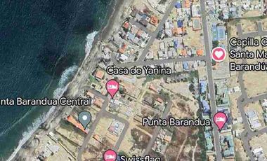 Vendo de Oportunidad terreno de 375 m2 junto a PUNTA BARANDUA, cerca PUNTA BLANCA en SANTA ELENA