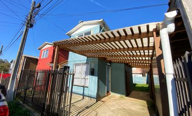 Casa en venta con dos dormitorios un baño estacionamiento y bodega con subsidio habitacional