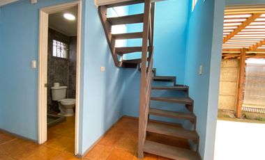 Casa en venta con dos dormitorios un baño estacionamiento y bodega con subsidio habitacional