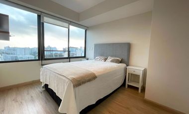 ALQUILO EXCLUSIVO DEPARTAMENTO NUEVO -COCHERA - 1 DOR. -BARRANCO LÍMITE MIRAFLORES - VISTA PANORÁMICA - PISO 16 - FULL ÁREAS COMUNES - VIGILANCIA 24/7