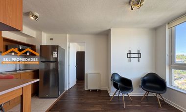 Arriendo Depto Amoblado 1D Edificio Puerto Soñado | Vista Parcial a la Bahía | $420.000