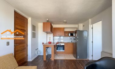 Arriendo Depto Amoblado 1D Edificio Puerto Soñado | Vista Parcial a la Bahía | $420.000