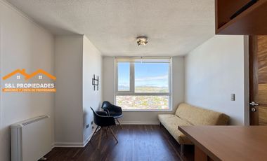 Arriendo Depto Amoblado 1D Edificio Puerto Soñado | Vista Parcial a la Bahía | $420.000
