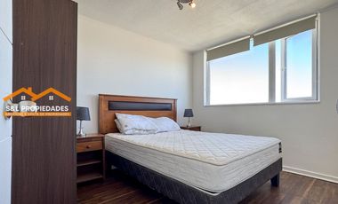 Arriendo Depto Amoblado 1D Edificio Puerto Soñado | Vista Parcial a la Bahía | $420.000