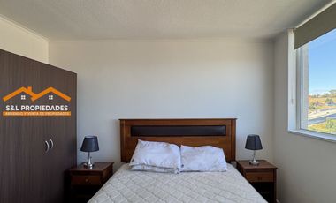 Arriendo Depto Amoblado 1D Edificio Puerto Soñado | Vista Parcial a la Bahía | $420.000