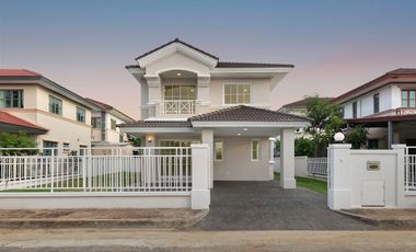 บ้านเดี่ยว 2 ชั้น รีโนเวทใหม่ หมู่บ้านชัยพฤกษ์ บุศรินทร์ รังสิต-คลอง 2 หน้าบ้านไม่ชนใคร