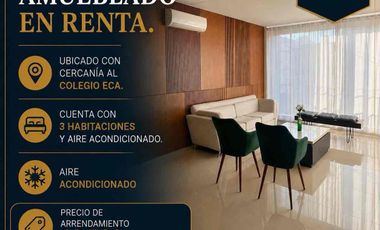 DEPARTAMENTO AMUEBLADO EN RENTA