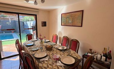Amplia Casa en Condominio Cerrado Doña Inés Maipú  4d4b Terraza y Piscina
