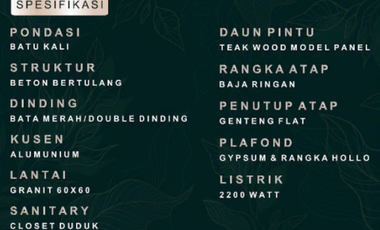 Rumah Baru 2 Lantai Siap Huni Bebas Banjir, DP 0% Cicilan Mulai 4 Jutaan, Strategis 10 Menit ke Tol dan Stasiun KRL Serpong - FREE PPN & Bebas Biaya