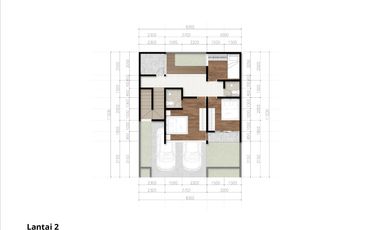 50 Meter Jl Damai Rumah 2 Lantai Type 120 Lokasi Strategis