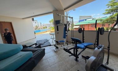 SAN LORENZO: SIN MUEBLES EN EDIFICIO FRENTE AL MAR CON PISCINA Y ROOFTOP