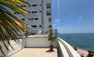 SAN LORENZO: SIN MUEBLES EN EDIFICIO FRENTE AL MAR CON PISCINA Y ROOFTOP