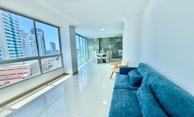 SAN LORENZO: SIN MUEBLES EN EDIFICIO FRENTE AL MAR CON PISCINA Y ROOFTOP