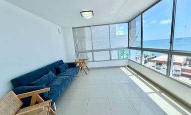 SAN LORENZO: SIN MUEBLES EN EDIFICIO FRENTE AL MAR CON PISCINA Y ROOFTOP