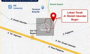 Dijual Cepat Tanah Murah Jauh dari harga pasar berlokasi di Kota Bogor