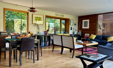 Acogedora Casa Venta Vista Naturaleza Terrazas Jardín plano Arrayán Lo Barnechea