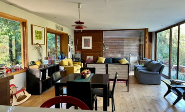 Acogedora Casa Venta Vista Naturaleza Terrazas Jardín plano Arrayán Lo Barnechea
