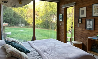 Acogedora Casa Venta Vista Naturaleza Terrazas Jardín plano Arrayán Lo Barnechea