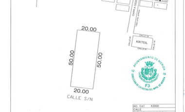 Mérida Yucatán / 1,000 m2 / Escrituración inmediata trato directo