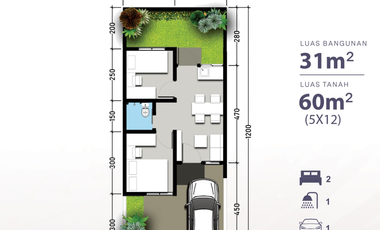Cicilan 2 jutaan Rumah Baru Free biaya surat - surat Amara Village Amarilis Dekat Stasiun KRL & Akses Tol Legok Parung Panjang Bogor Legok
