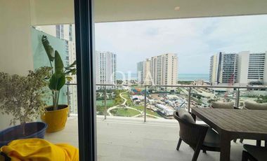 Se renta departamento amueblado en SLS puerto Cancún