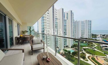 Se renta departamento amueblado en SLS puerto Cancún