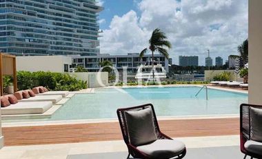 Se renta departamento amueblado en SLS puerto Cancún