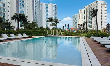 Se renta departamento amueblado en SLS puerto Cancún