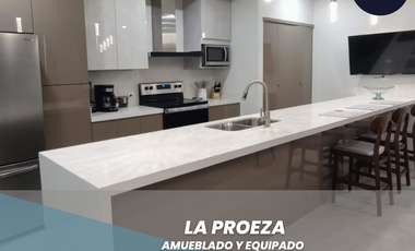 Departamento en Renta en La Proeza, de 2 recámaras, amueblado y equipado.