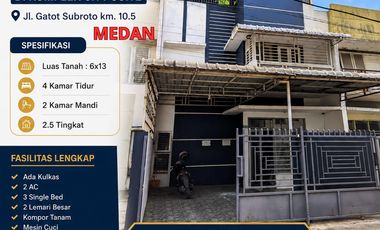 Disewakan Rumah di Komplek City Suite jl. Gatot Subroto km 10.5 - Medan Sunggal