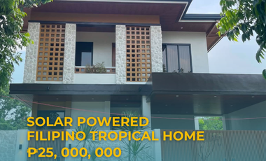 Brand New Solar-Powered Filipino Tropical Home with Lap Pool