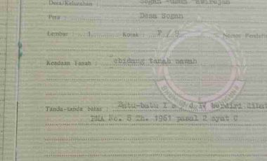 Tanah Dijual dekat Bandara YIA
